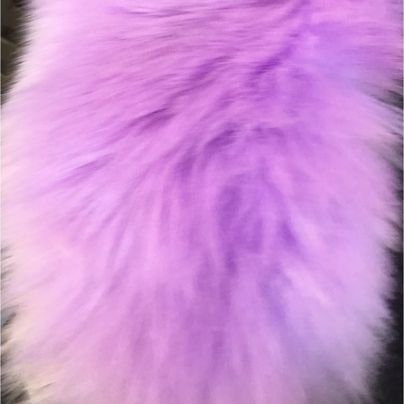 Lavender Purple Faux Fur scarf collar NEW - Picture 3 of 5